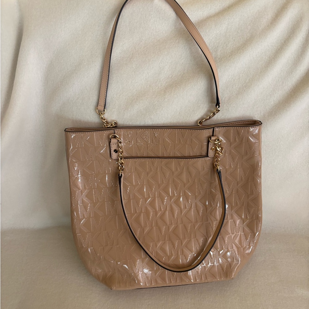 Michael Kors Glossy Beige Tote